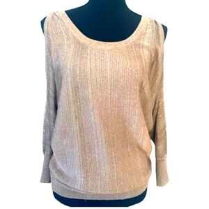 INC International Concepts Metallic Gold Sweater